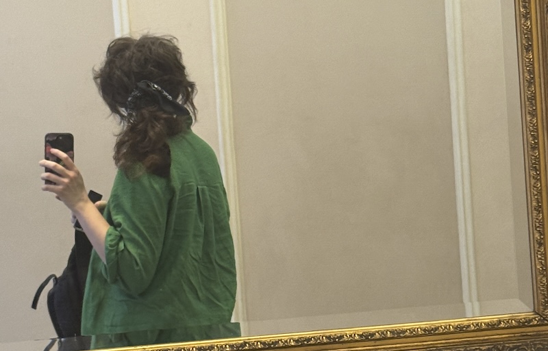 mirror selfie of the back of my head as i was checking how my hair looked