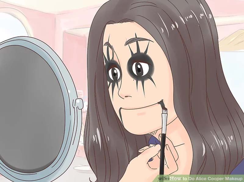 a wikihow illustration that my above menacing photo is parodying