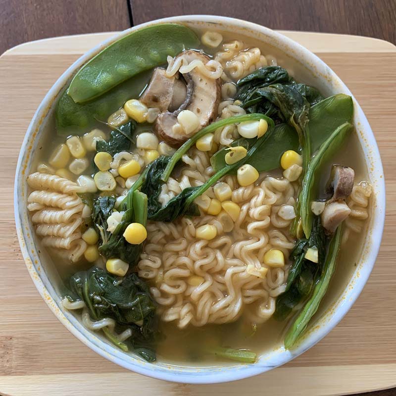 a bowl of ramen