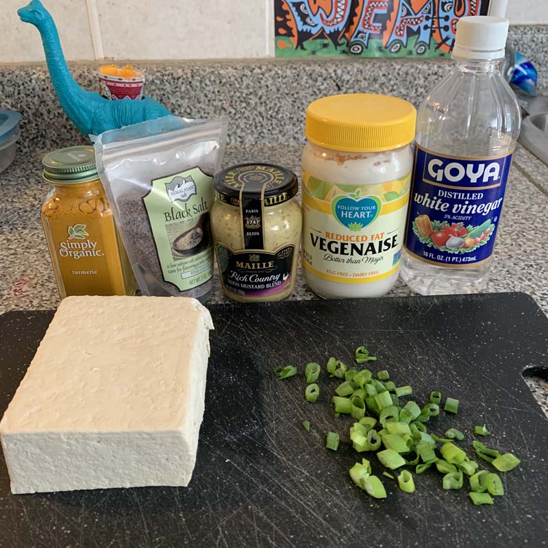 photo of my kitchen counter with all my ingredients (listed below) laid out
