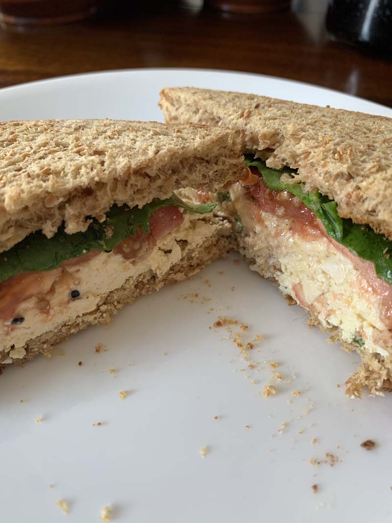 photo of the sandwich cut in half