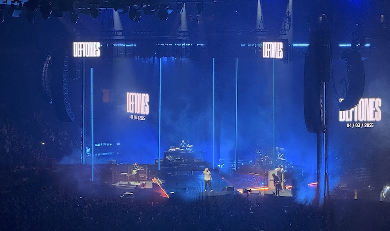 photo of the deftones playing at madison square garden on april 3rd